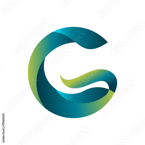 G Natural Organic Water Wave Logo