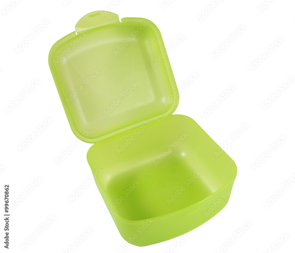 plastic container isolated on white plastic container isolated on white