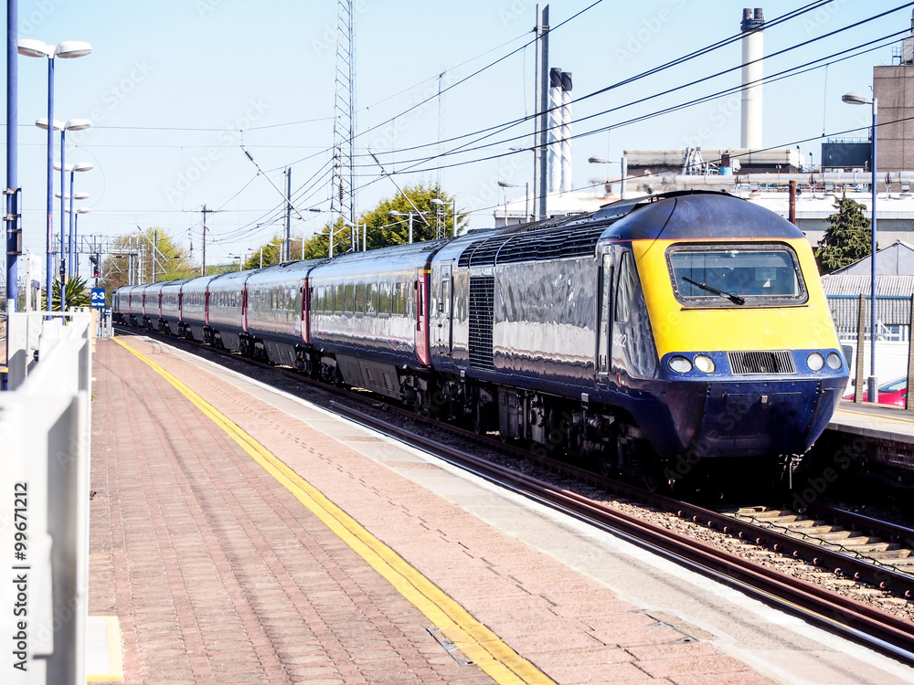 Local train in UK