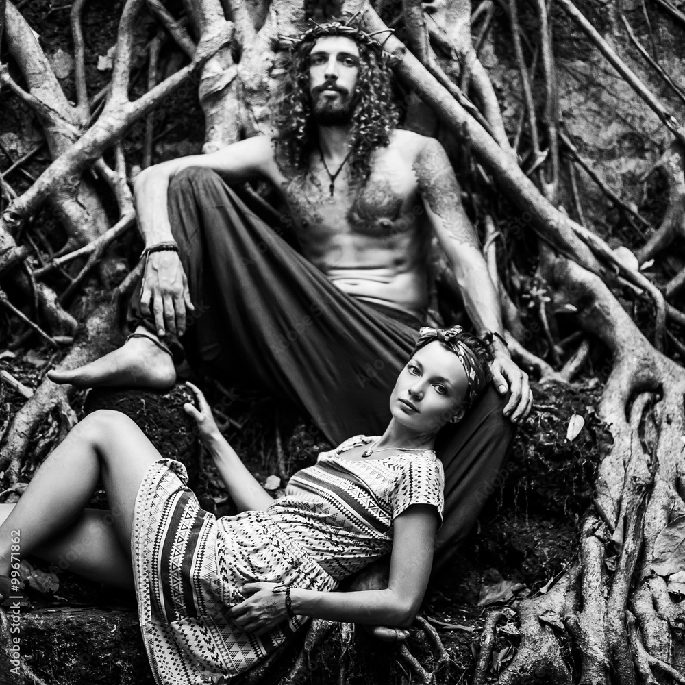 portrait of men and women, love and relationships