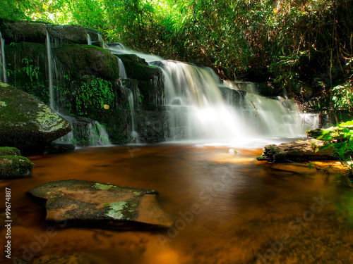 Mundang waterfall  a beautiful waterfall in Thailand