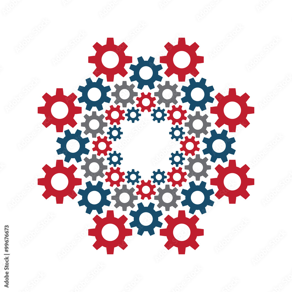 circle gear vector design template circle gear vector design template