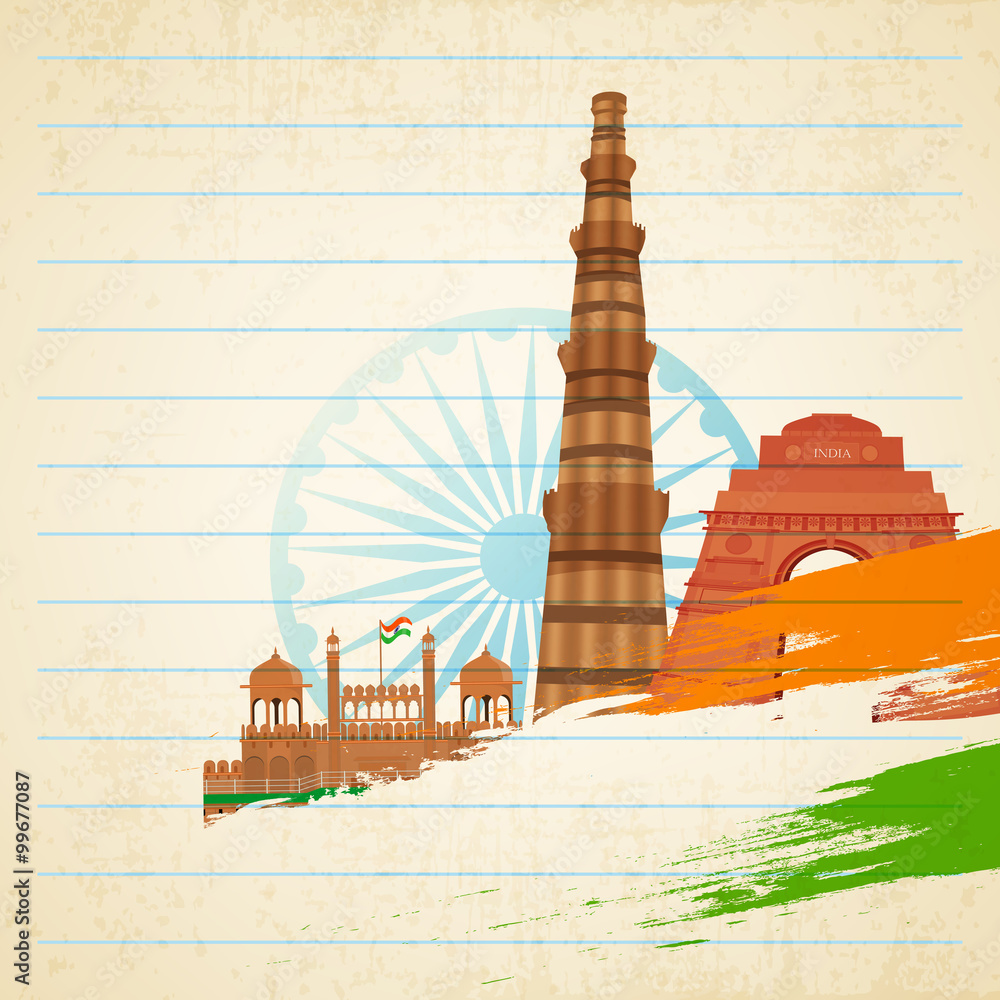 Top more than 72 indian historical monuments drawing best