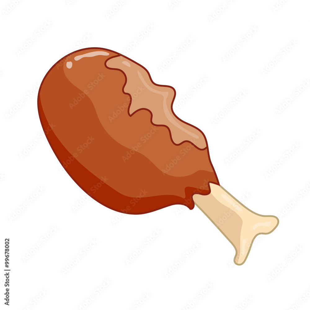 fried chicken isolated illustration fried chicken isolated illustration