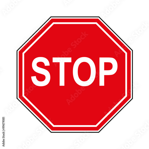 Priority of traffic sign. Stop.