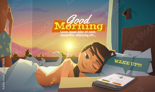 Good morning, lady wake up