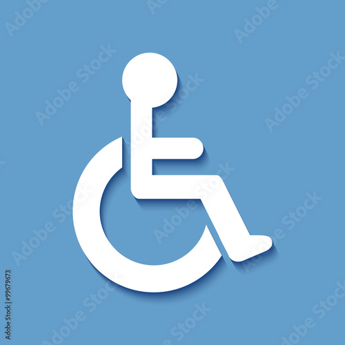 Logo personne handicapée.