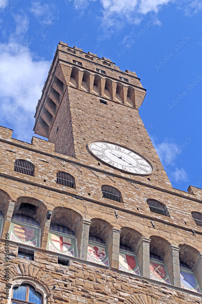 Florence Italy Historic palace called Palazzo Vecchio