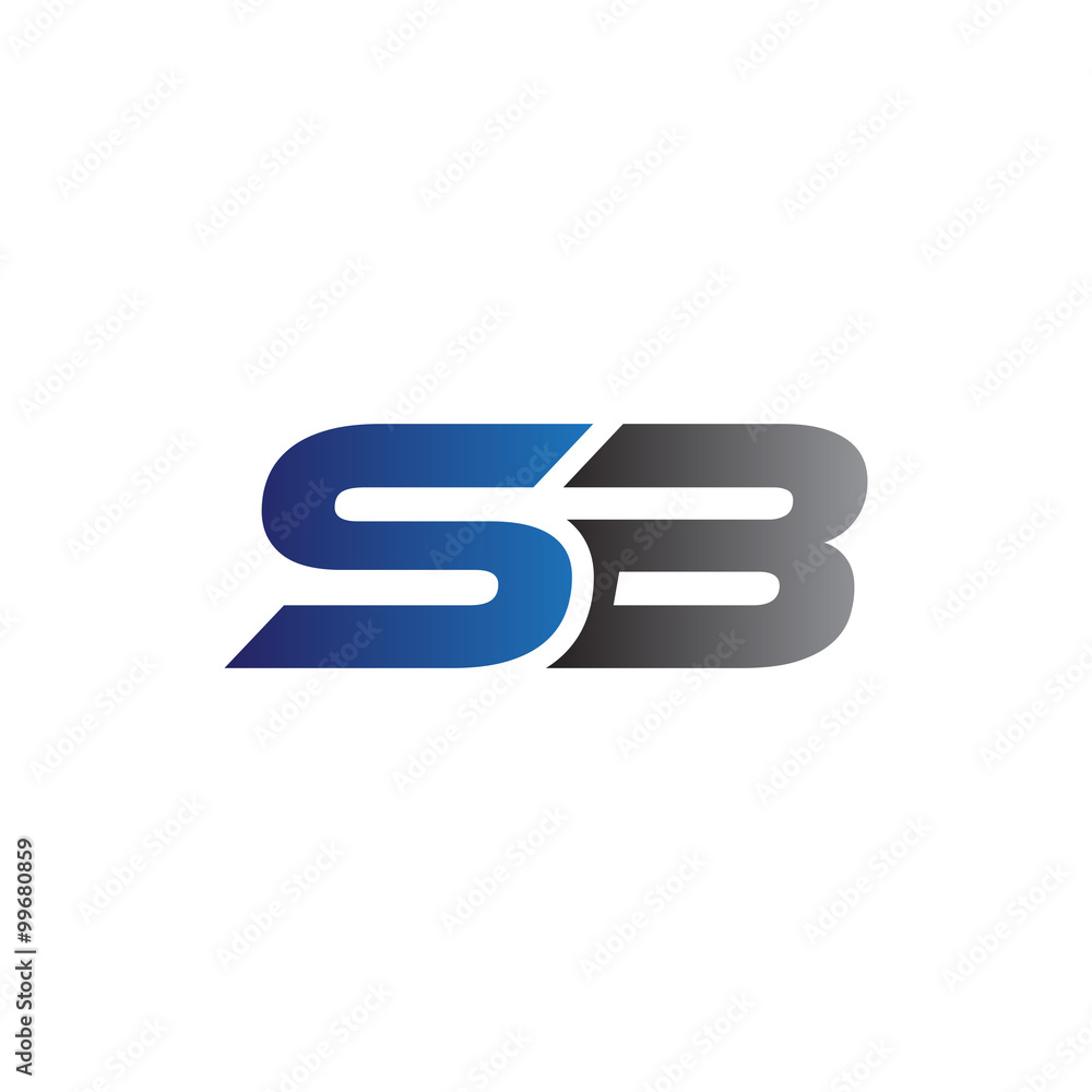 Simple Modern letters Initial Logo sb Simple Modern letters Initial Logo sb