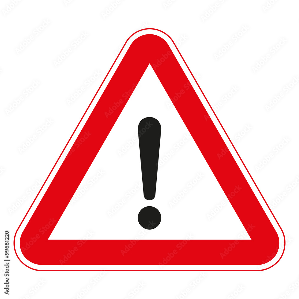 Warning traffic signs. Warning traffic signs.