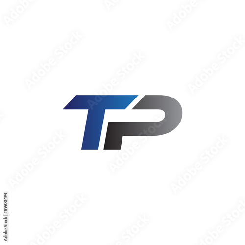 Simple Modern letters Initial Logo tp