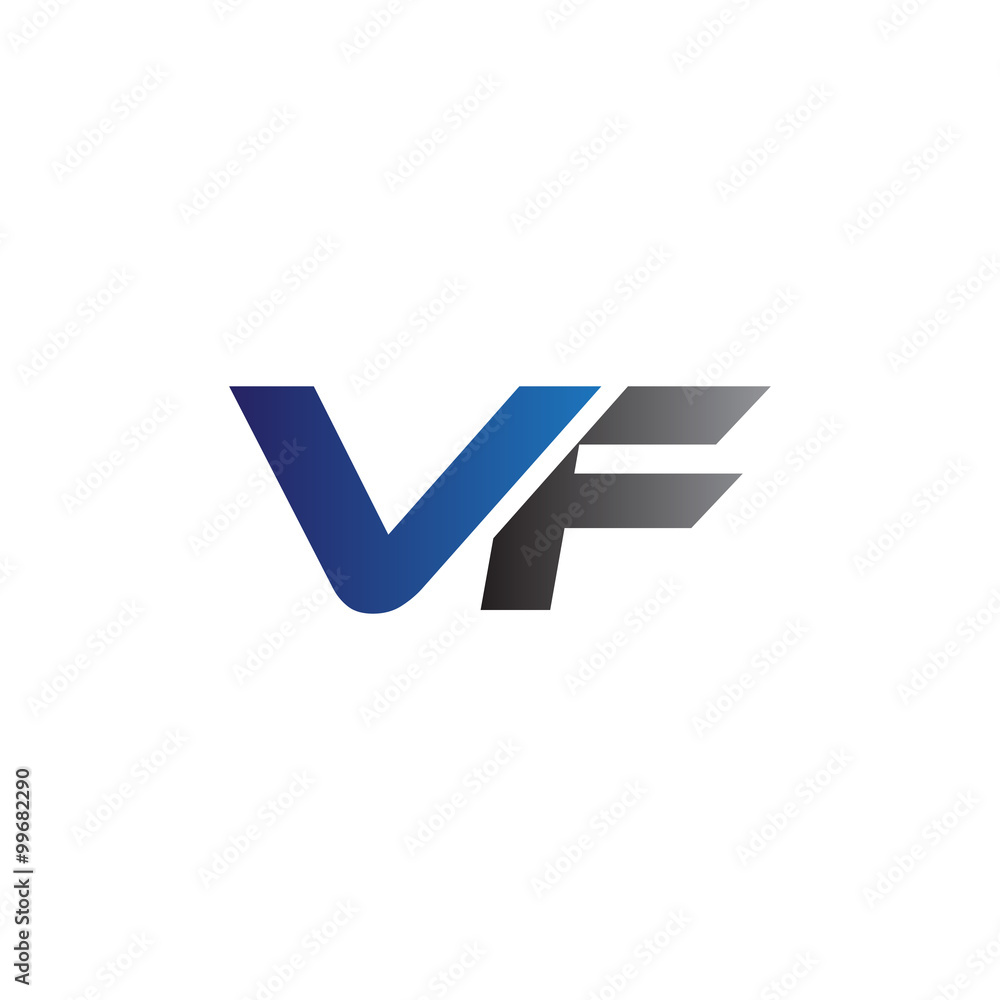 Simple Modern letters Initial Logo vf Simple Modern letters Initial Logo vf