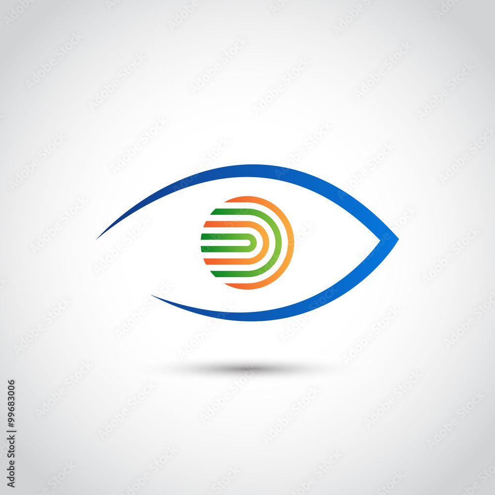 abstract eye logo icon abstract eye logo icon