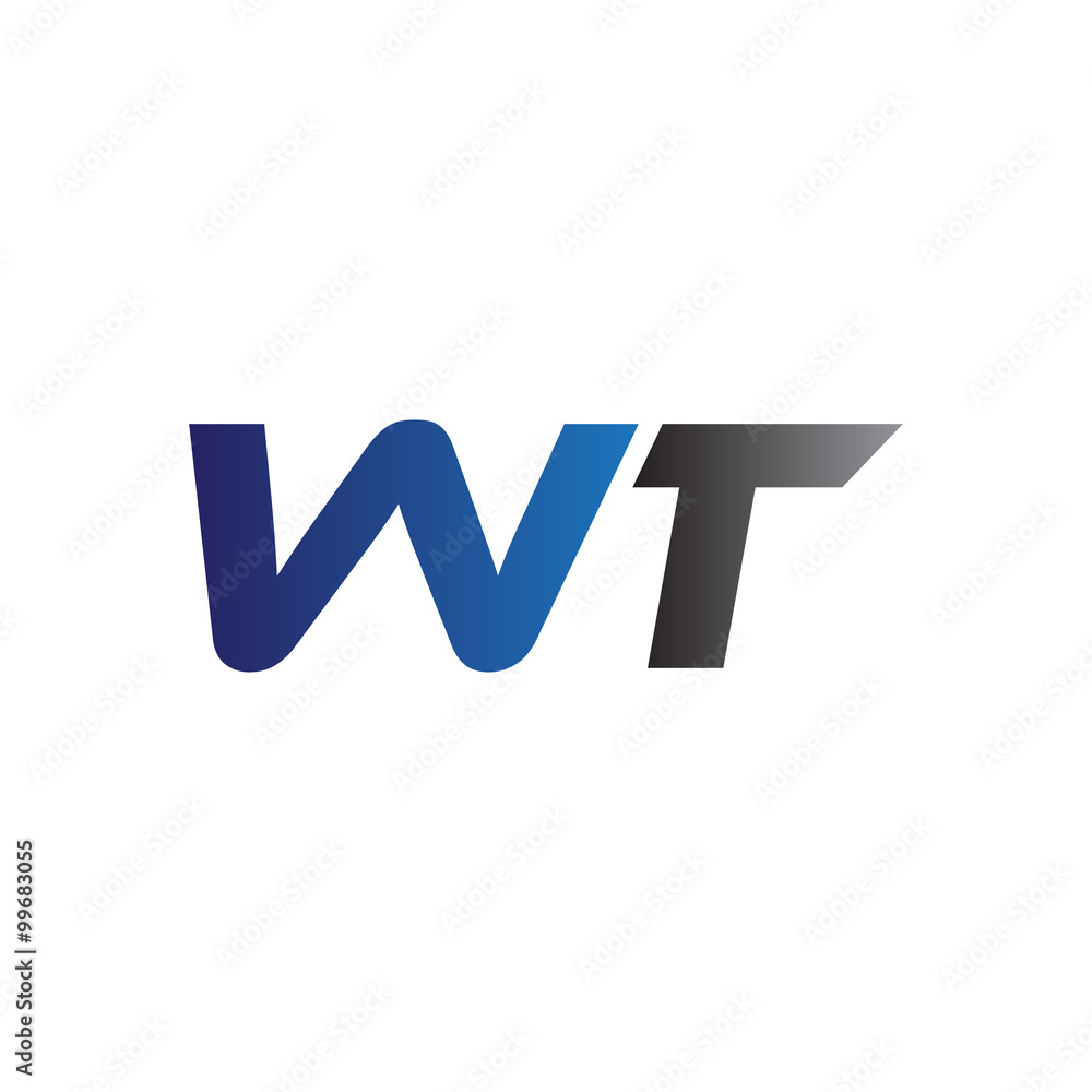 Simple Modern letters Initial Logo wt Simple Modern letters Initial Logo wt