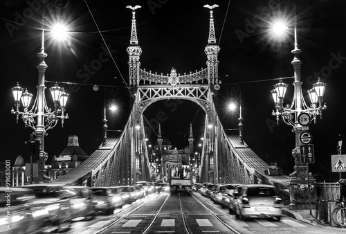 Obraz na plátne Budapest, Liberty Bridge, Hungary