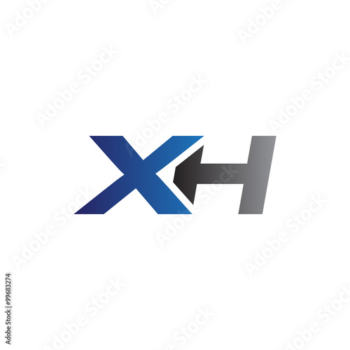 Simple Modern letters Initial Logo xh
