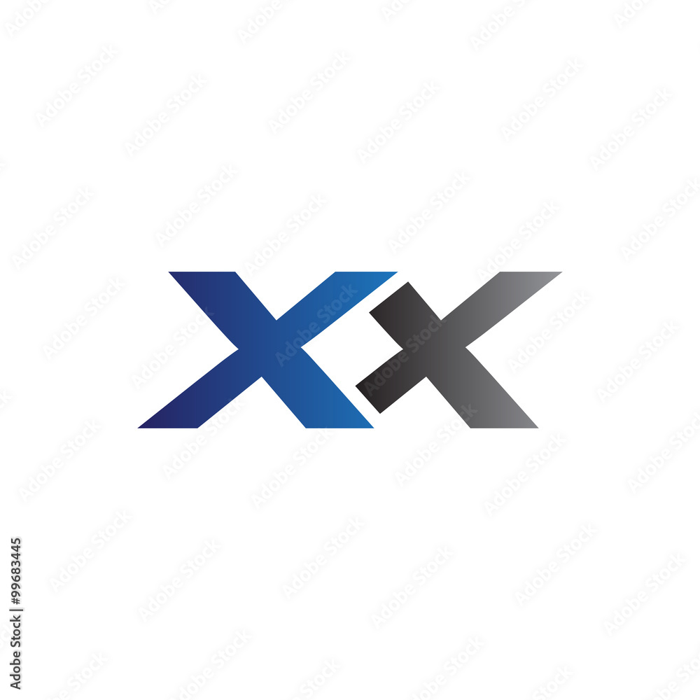 Fototapeta premium Simple Modern letters Initial Logo xx