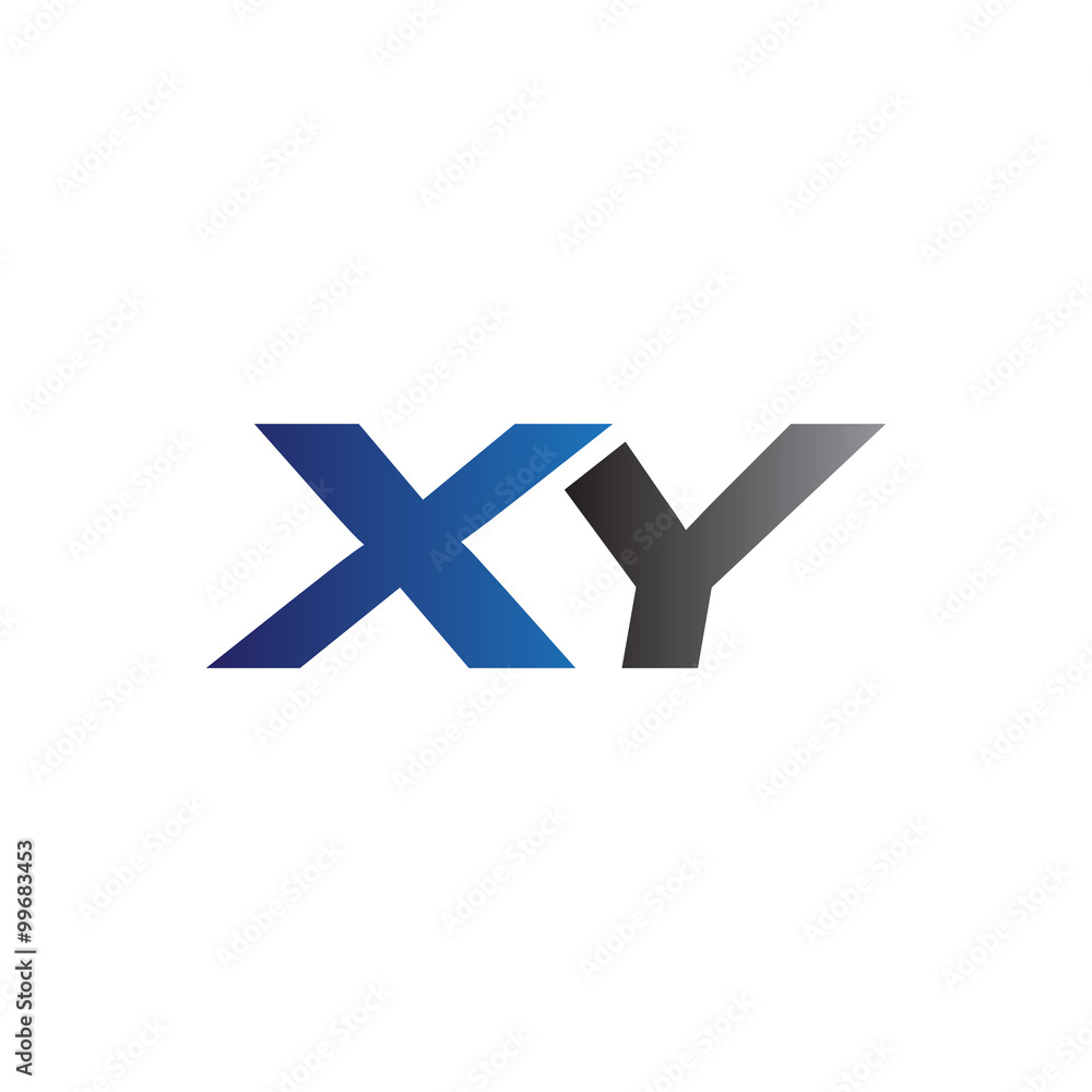 Obraz premium Simple Modern letters Initial Logo xy