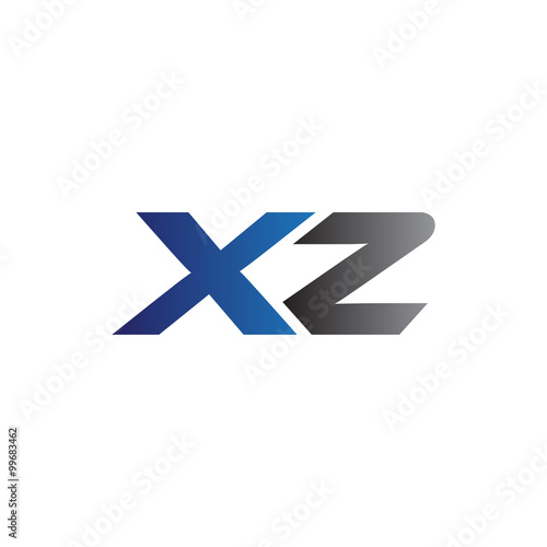 Simple Modern letters Initial Logo xz