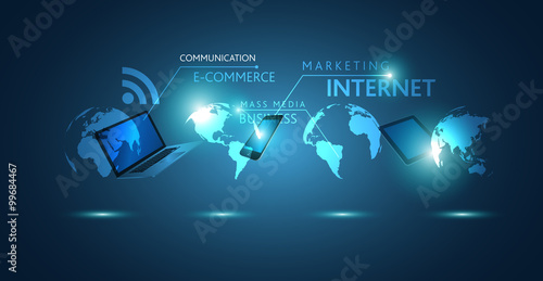 mondo, hi tech, sfondo, internet, comunicazione