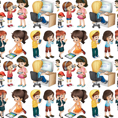 Seamless people using technology