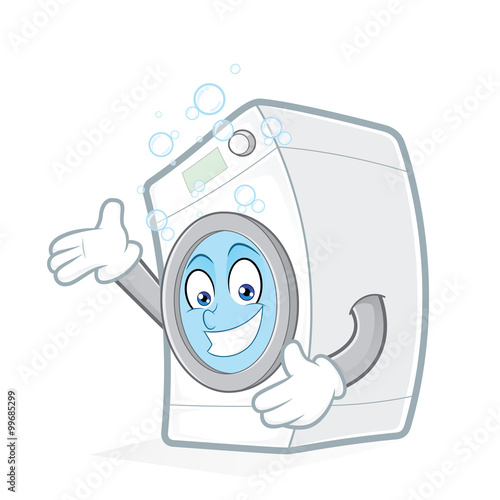 Washing machine presenting