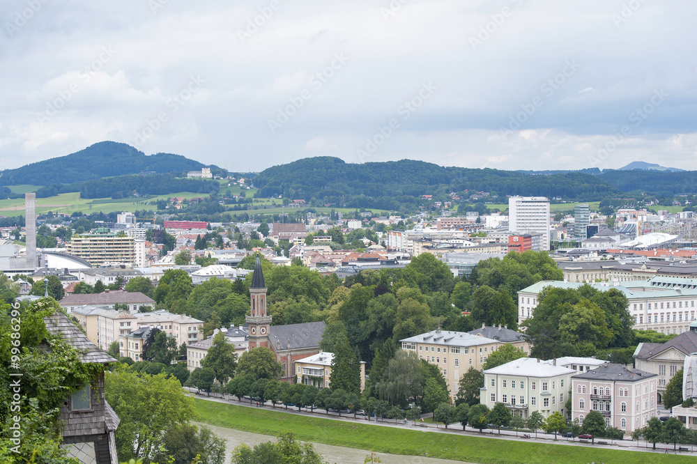 View on Salzburg from the top..