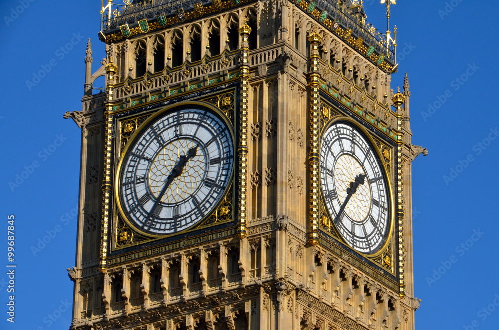 Big Ben Clock Tower at the Parliament house at city of Westminster, London England UK Big Ben Clock Tower at the Parliament house at city of Westminster, London England UK