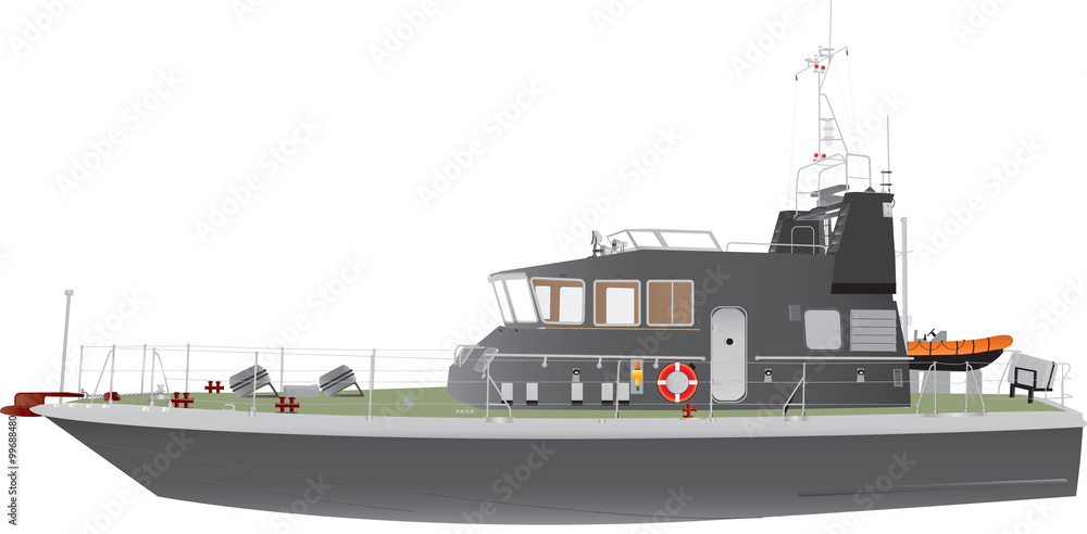 Fototapeta premium Naval Patrol Boat