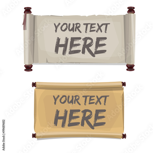 paper scroll. - vector
