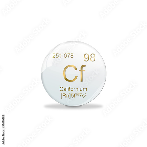 Periodensystem Kugel - 98 Californium