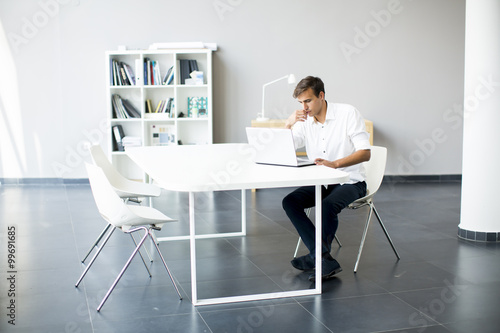 Young man in the office