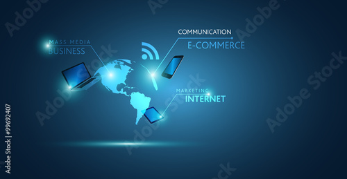 mondo, hi tech, sfondo, internet, comunicazione