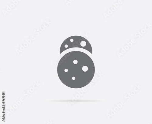 Oatmeal Cookies Oat Vector Element or Icon, Illustration Ready for Print or Plotter Cut or Using as Logotype with High Quality