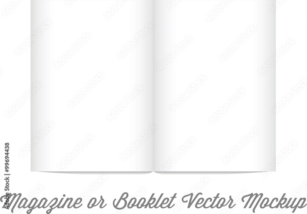 Mock Up for album or booklet or magazine in Vector Mock Up for album or booklet or magazine in Vector