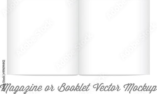 Mock Up for album or booklet or magazine in Vector