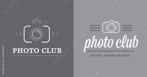 Set of Vector Photo Camera Photography Elements and Video Camera Icons Illustration can be used as Logo or Icon in premium quality