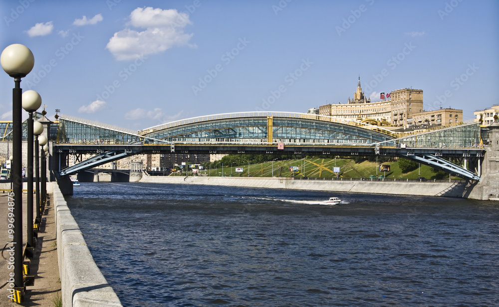 Fototapeta premium Moscow, Kievsky bridge of Bogdan Khmelnitsky