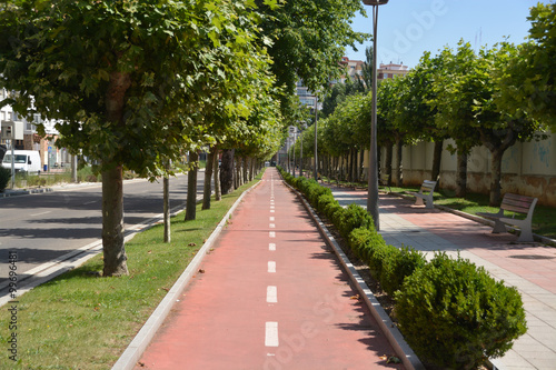 carril bici en las calles de Burgos