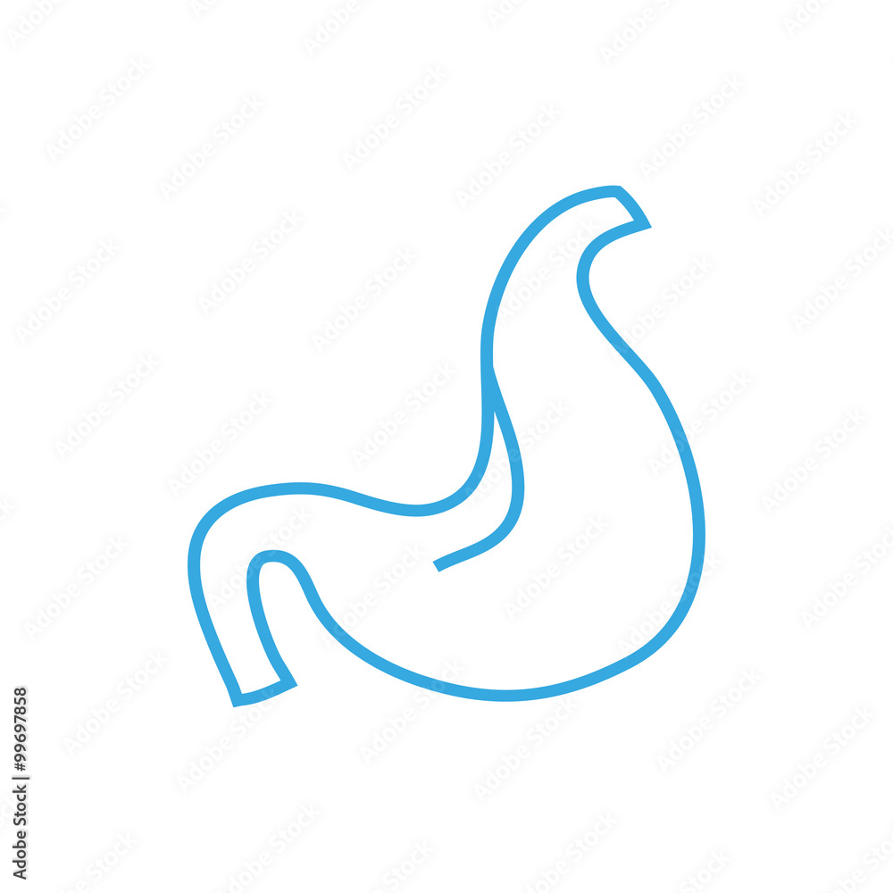 Obraz premium Human stomach. Medical icon. Health care