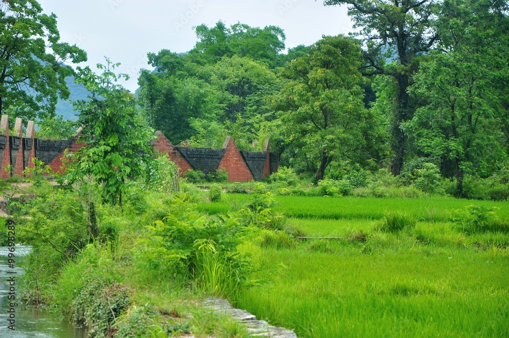 Beautiful rural scenery in Guilin,China Beautiful rural scenery in Guilin,China