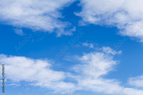 sfondo con cielo azzurro e nuvole alte cirri
