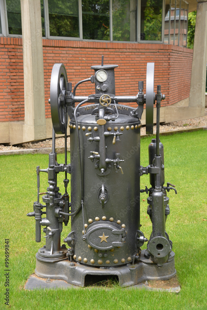 máquina de vapor vintage