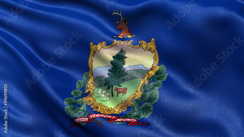 US state flag of Vermont photo