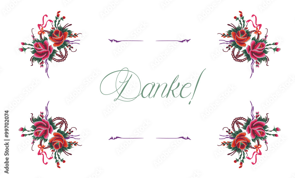 Blumenmuster - Danke Blumenmuster - Danke