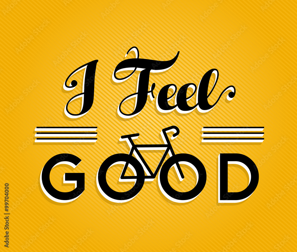 Bike concept bicycle retro poster feel good Bike concept bicycle retro poster feel good