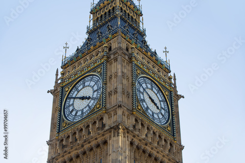 LONDON, UK - SEPTEMBER 10, 2015:  Big Ben, Palace of Westminster. London UK photo