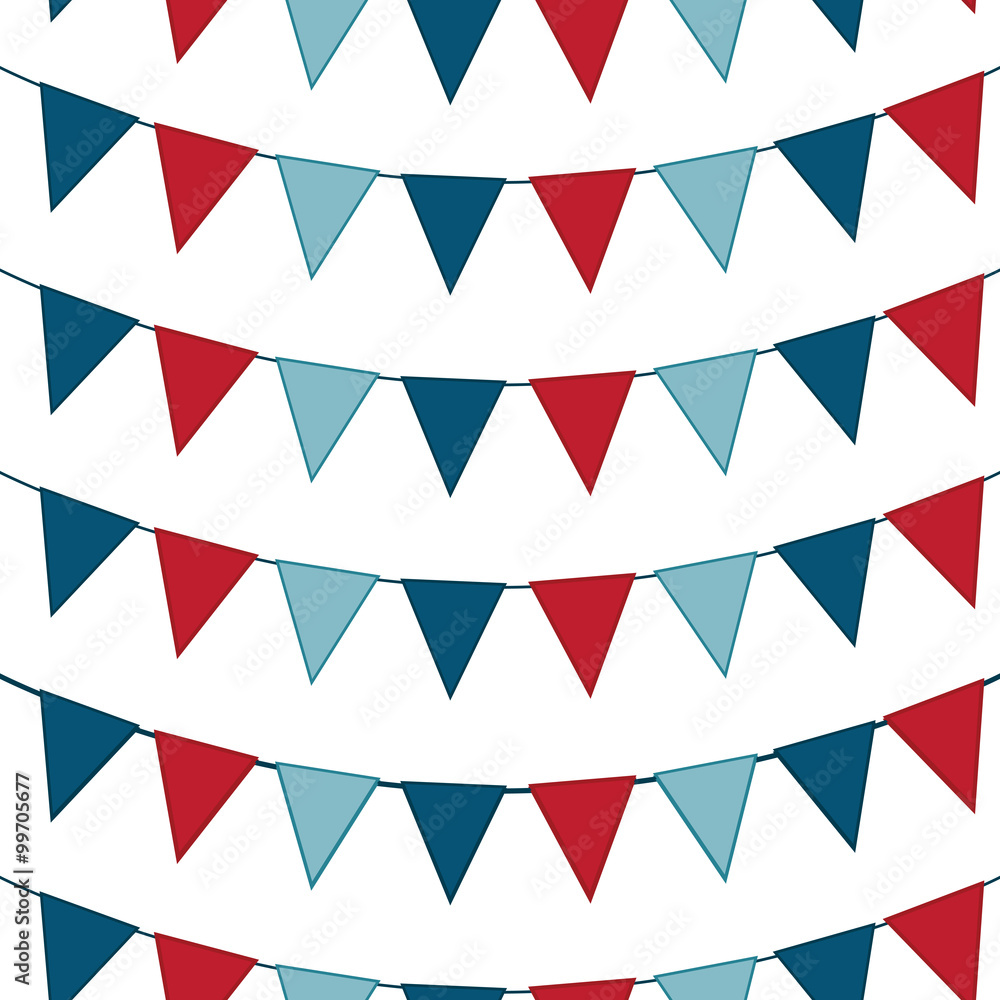 Seamless Bunting Background