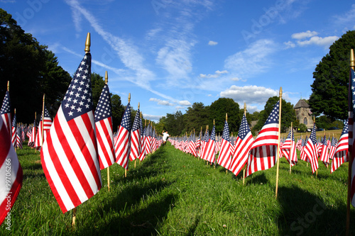 Field of American Flags ..