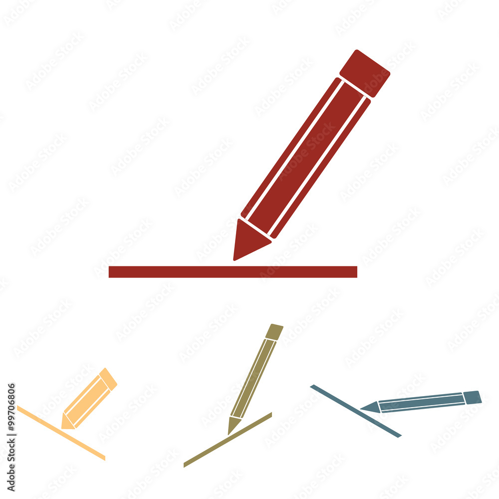 Pencil icon , vector illustration set. Pencil icon , vector illustration set.